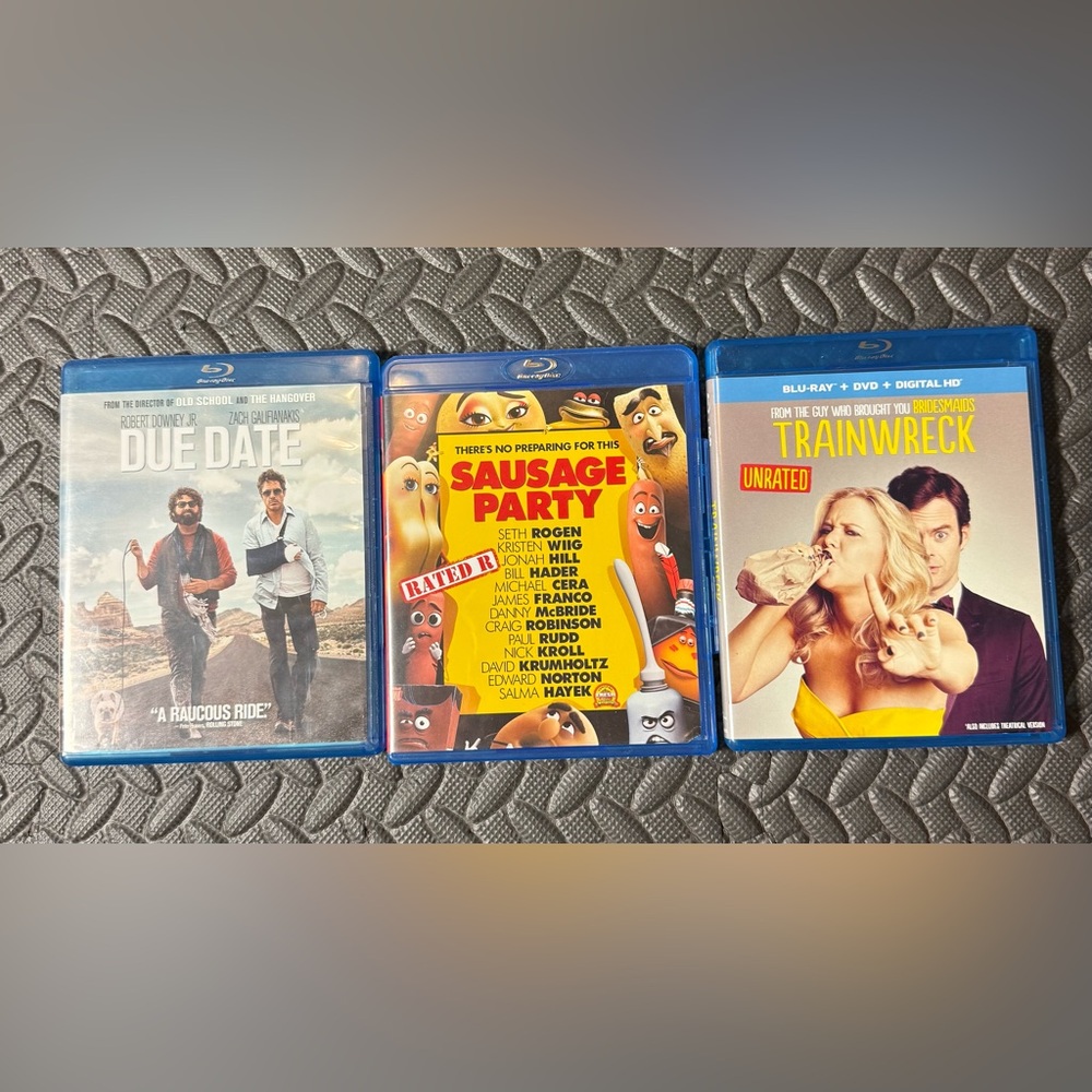 Comedy Movie Blu-ray Collection 3 Movies Rated R
